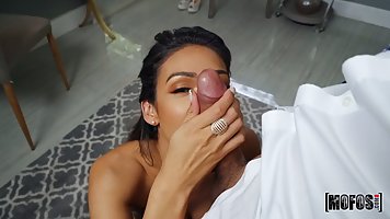 Hot brunette bride, Katana Kombat is getting fucked while we...